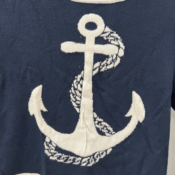 Anchor print cropped sweater - Picture 3 of 4